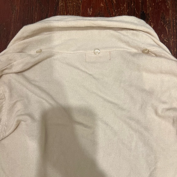 Rene Derhy cream cardigan with button detail - Picture 9 of 9